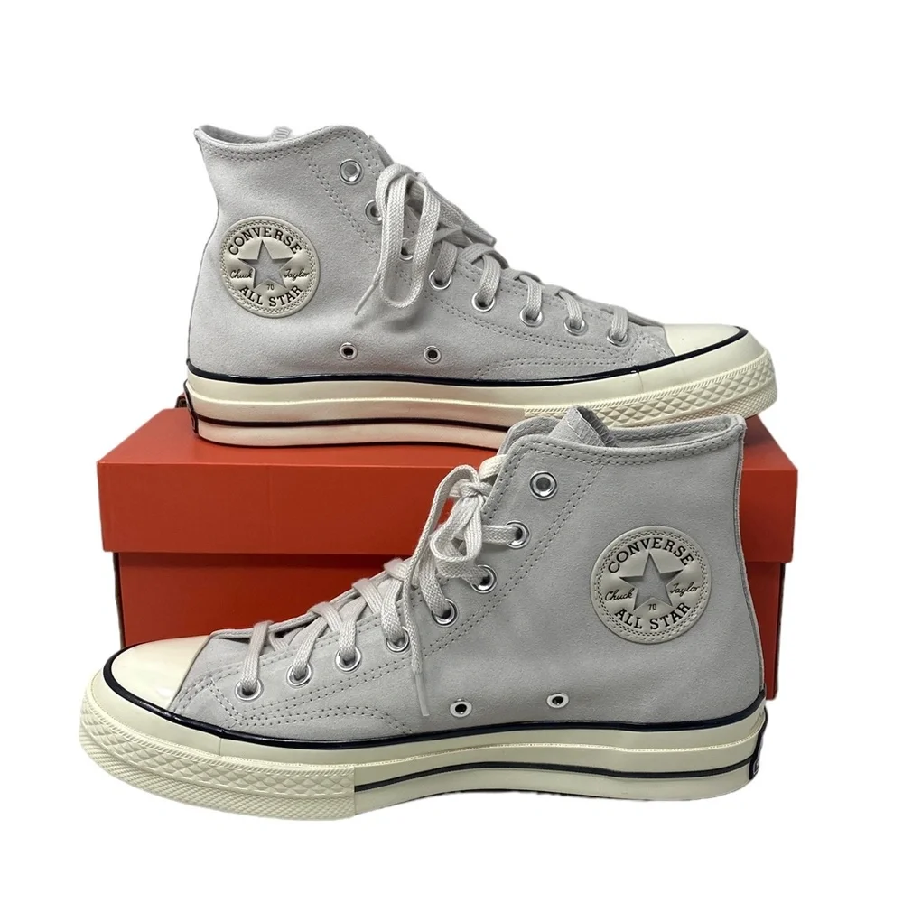 Converse Chuck 70 High Top Suede Shoes Women's Size Pale Putty Casual A01459C - Picture 4 of 9